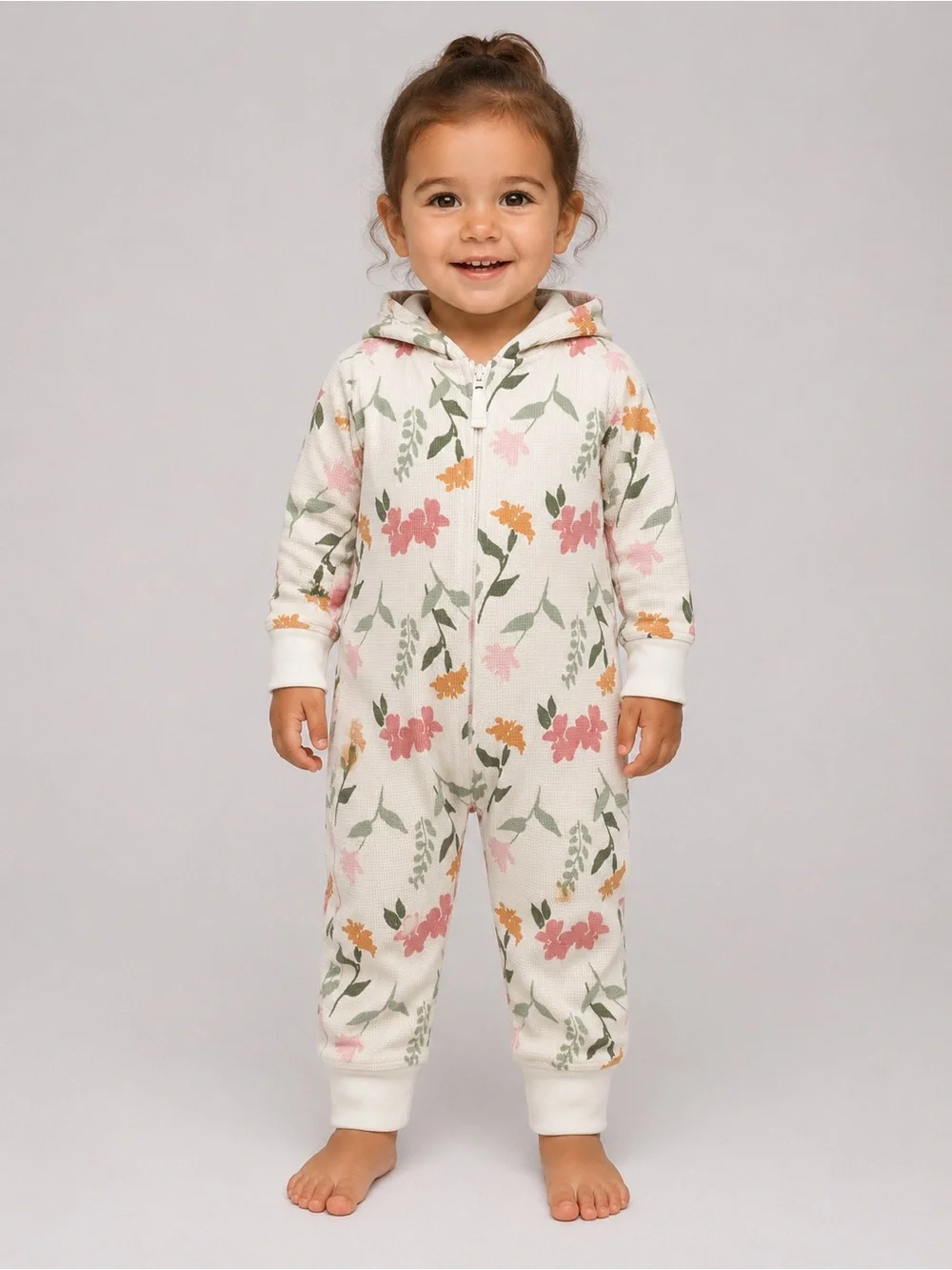 Carter's Hooded Floral Jumpsuit
